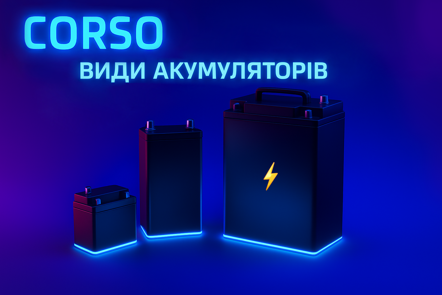 Які акумулятори використовуються в електротранспорті Corso?